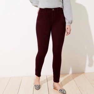 NWT Loft High Waisted Skinny Corduroys